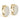 .5 Inch 5 Row Pave Earrings